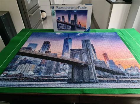 RAVENSBURGER 2000 TEILIGES PUZZLE NEW YORK SKYLINE Brooklyn BRIDGE