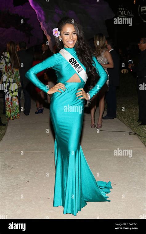 DORAL - FLORIDA, JANUARY9, 2014: Miss Guam Brittany Bell attends the ...