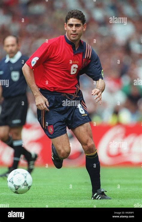 Fernando Hierro Spain And Real Madrid Fc 24 June 1996 Stock Photo Alamy