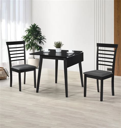 Hallowood Furniture Ledbury Small Wooden Dining Table And Chairs Set 2