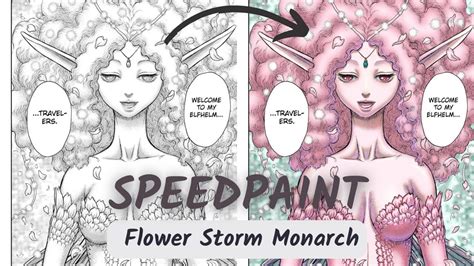 The Flower Storm Monarch Speedpaint Time Lapse Berserk Youtube