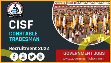 Cisf Constable Tradesman Online Form For Post