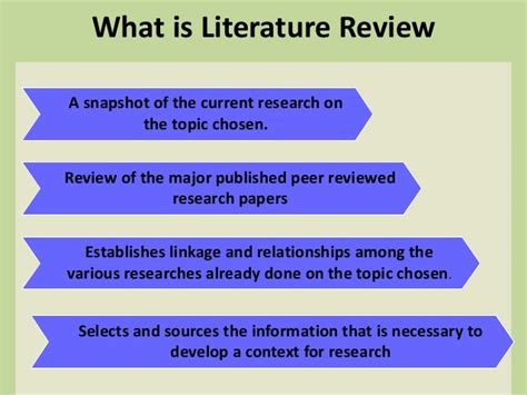 Explain The Important Of Literature Review In A Research Work