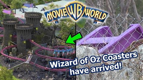 Movie World Gold Coast Wizard Of Oz Roller Coasters Have Arrived