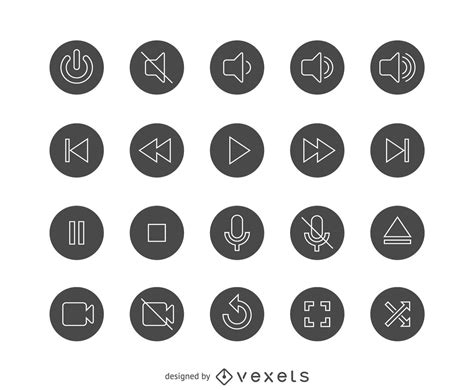 User Interface Icon Set Vector Download