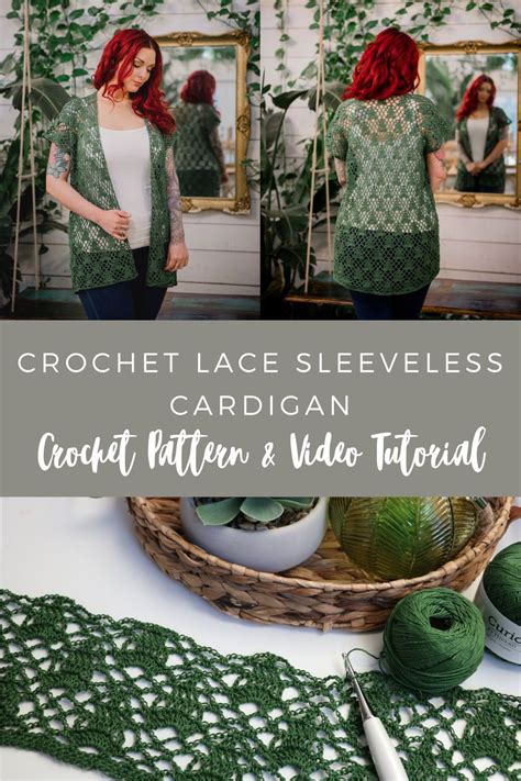 Crochet Sleeveless Cardigan Pattern MJ S Off The Hook Designs In 2021