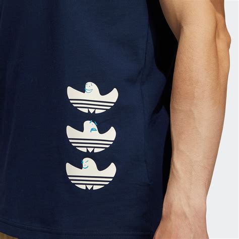 Adidas Skateboarding Shmoofoil Logo T Shirt Collegiate Navywonder