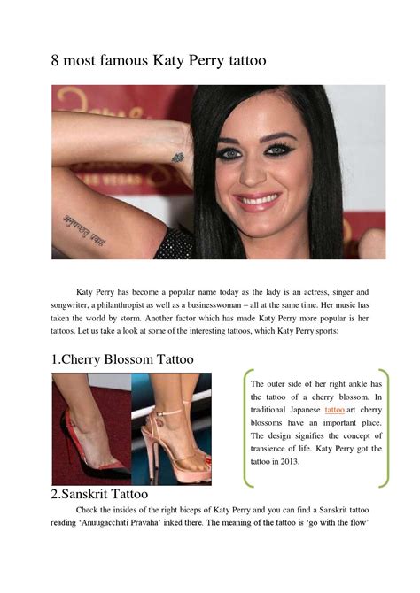 8 most famous katy perry tattoo by saikuppannagari - Issuu