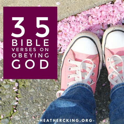 Bible Verses on Obeying God – Heather C. King – Room to Breathe