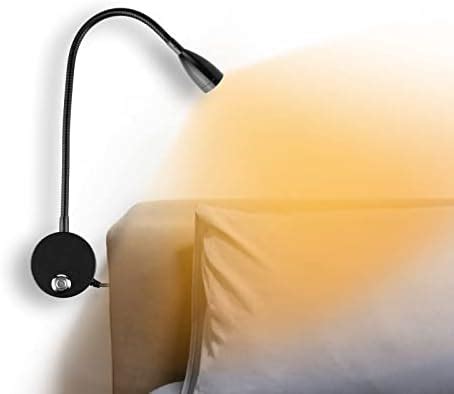 LED Lampe De Lecture Chevet Murale Applique Avec Port USB Et Tactile