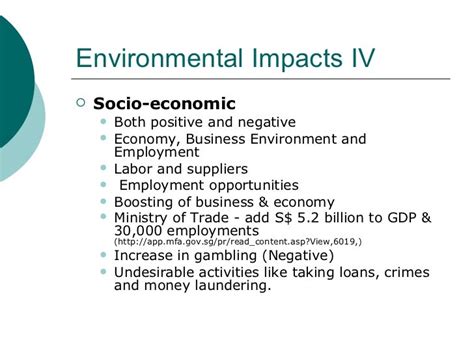 Environmental Impact Assessment Of Sentosa Integrated Resort