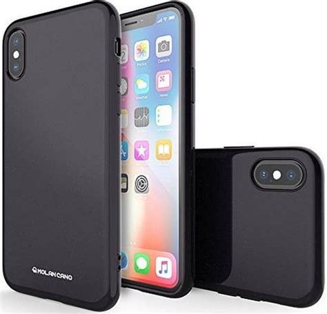 Molan Cano Tpu Jelly Case Voor Apple Iphone X Zwart Bol