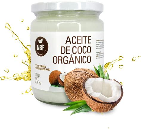 Nbf Aceite De Coco Org Nico Extra Virgen Ml Prensado En Fr O Vive