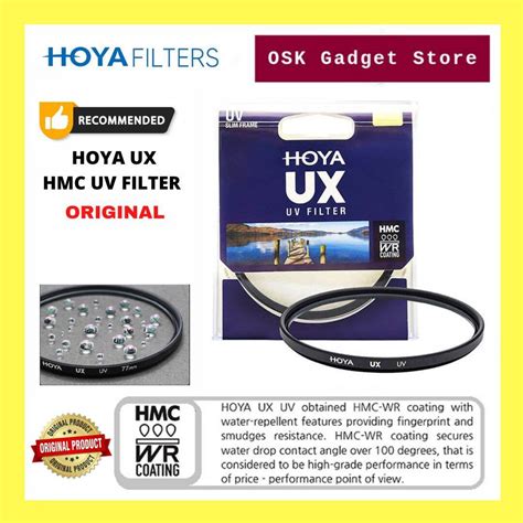 Hoya Ux Hmc Wr Uv Filter Original Hoya Filter Lazada