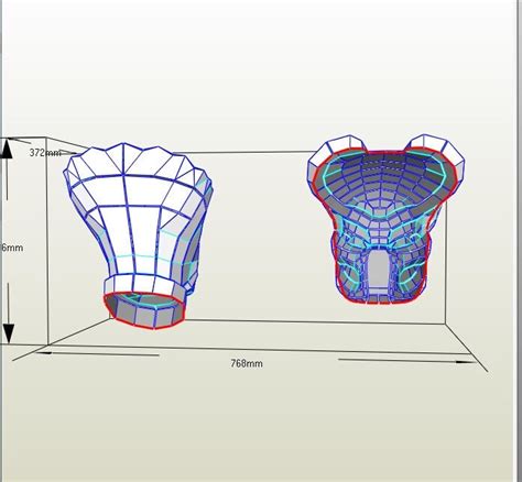 Plantillas De Archivos Pepakura De Cabeza De Depredador Y M Scara