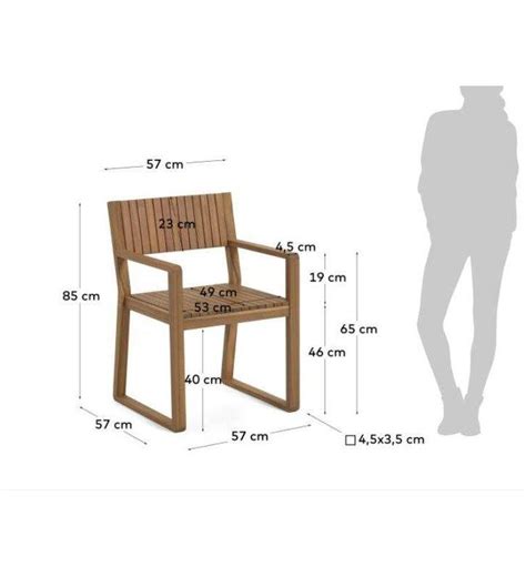 Silla Barata Emili Para Terraza O Porche En Madera Y Con Apoyabrazos