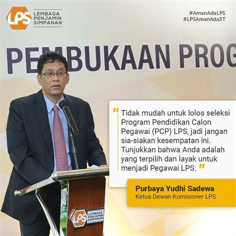 Ketua LPS Purbaya Yudhi Sadewa Resmi Membuka Program Pendidikan Calon