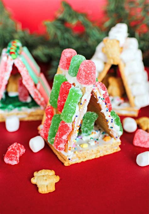 Mini Graham Cracker Houses Graham Cracker Gingerbread House Cracker