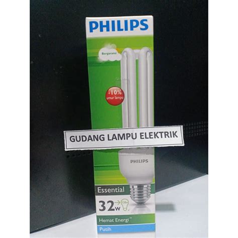 Jual Lampu Philips Essential 32 Watt 32w Lampu Jari Garansi Resmi