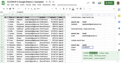 Xlookup In Google Sheets Examples Layer Blog