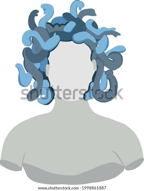 Medusa Gorgon Ancient Greek Goddes Snakes Stock Vector Royalty Free