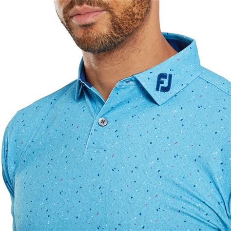 FootJoy Mens Tweed Texture Pique Polo Shirt Golfonline