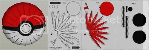 PAPERMAU: Pokemon - Pokeball Paper Model In 1/1 Scale - by Dubstep ...