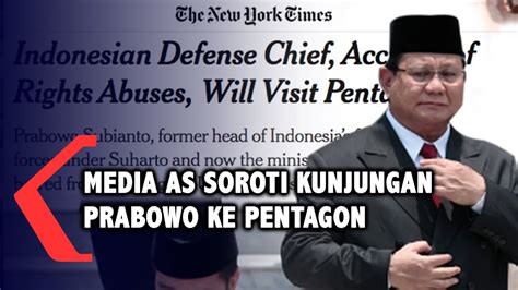 Media As Soroti Kunjungan Prabowo Ke Pentagon Youtube