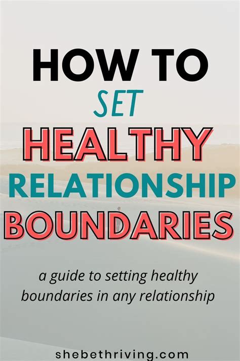 A Guide To Setting Healthy Relationship Boundaries Relationship