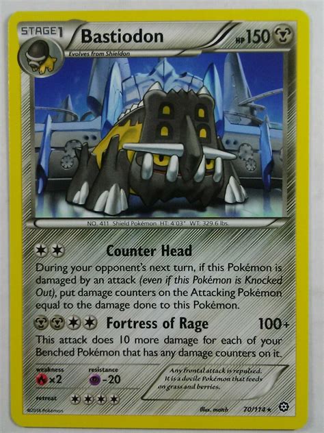 Pokemon Bastiodon Card