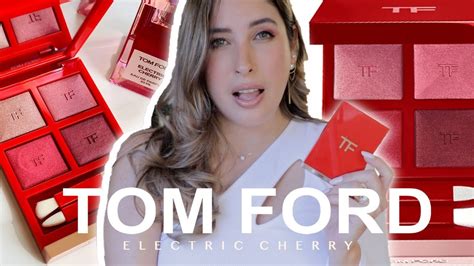 Tom Ford Electric Cherry Eyeshadow Quad Swatches Review And