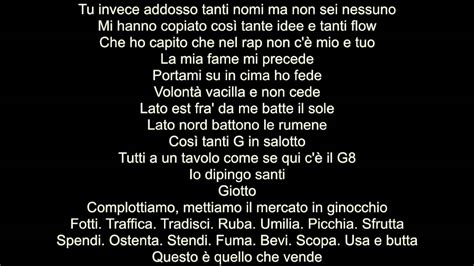 Vendetta Marracash Lyrics Testo Youtube