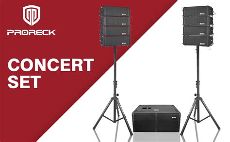 Amazon PRORECK Concert Set 6000W P M P O Stereo Mono DJ Powered PA