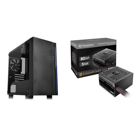 Thermaltake Versa H18 Tempered Glass Black Spcc Micro Atx Gaming Computer Case Ca 1j4 00s1wn 01