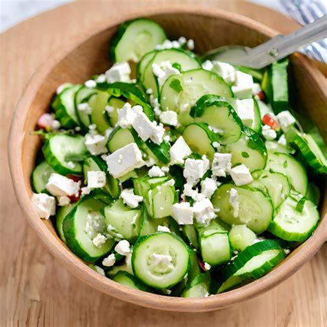 Crisp Cucumber Feta Salad (Tangy Mediterranean Bliss) - The Fresh Man cook