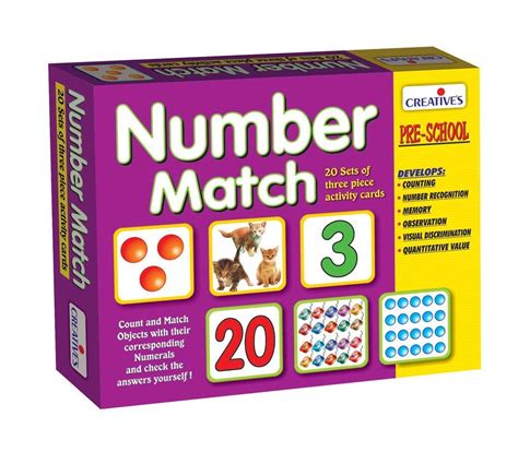 Creative Educational Creative Pre-School Number Match Cards – TopToy