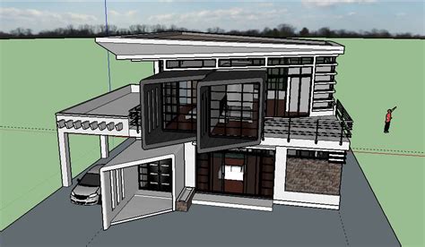 Sketchup House Design : Sketchup House Speed Build | Bodemawasuma