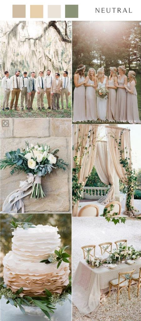 40+ Ideas for a Neutral Wedding Color Palette 2025 | CFC