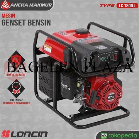 Jual Obral Genset Bensin Loncin LC 1800 J 1000 Watt Generator Set