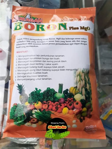 Kg Pupuk Boron Plus Mgo Micro Pertilizer Penyubur Tanaman Lazada