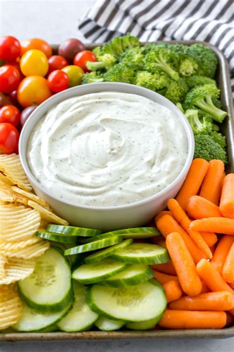 This Easy Ranch Dip Recipe Is Made With Mayo And Vegan Sour Cream For A Creamy Homemade Ranch