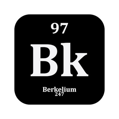 Química Del Berkelio Iconoelemento Químico En La Tabla Periódica