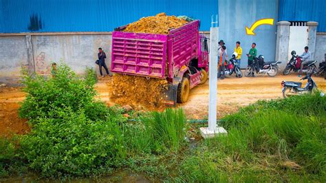 Amazing New Project Operator By Skills Bulldozer Pushing Soil Stick To