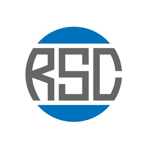 Rsc Letter Logo Design On White Background Rsc Creative Initials