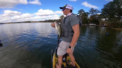 Kayak Bass Fishing Lake Murray Sc New Motorguide Xi3 Fall Bass