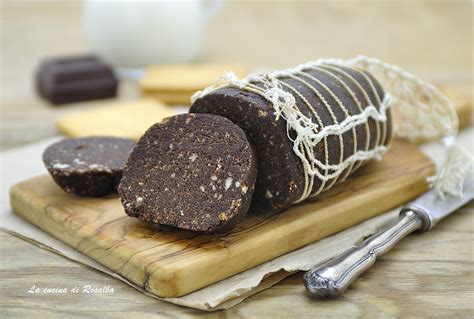 Salame Al Cioccolato Senza Uova E Burro La Cucina Di Rosalba