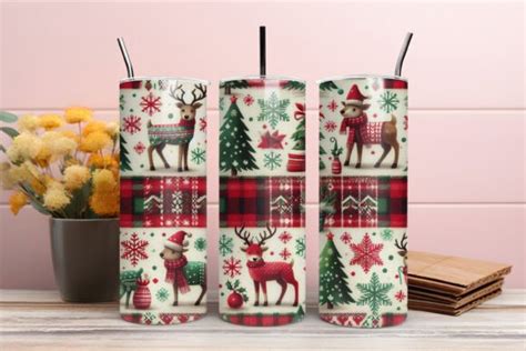 Christmas Tumbler Wrap Christmas PNG Gráfico por Lazy Craft Creative