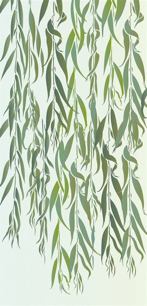 Weeping Willow Stencil Henny Donovan Motif Willow Tree Art Willow