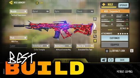 Best M16 Build Gunsmith Season 2 2023 Call Of Duty Mobile Youtube