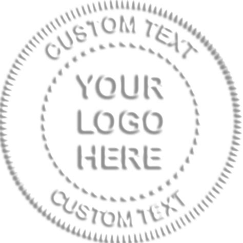 Logo Embosser Seal with Text - Desk & Pocket Sizes- Simply Stamps